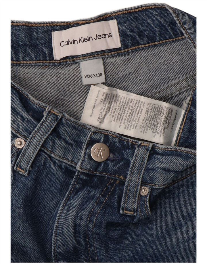 Calça jeans feminina Calvin Klein Bootcut W26 L30 azul algodão