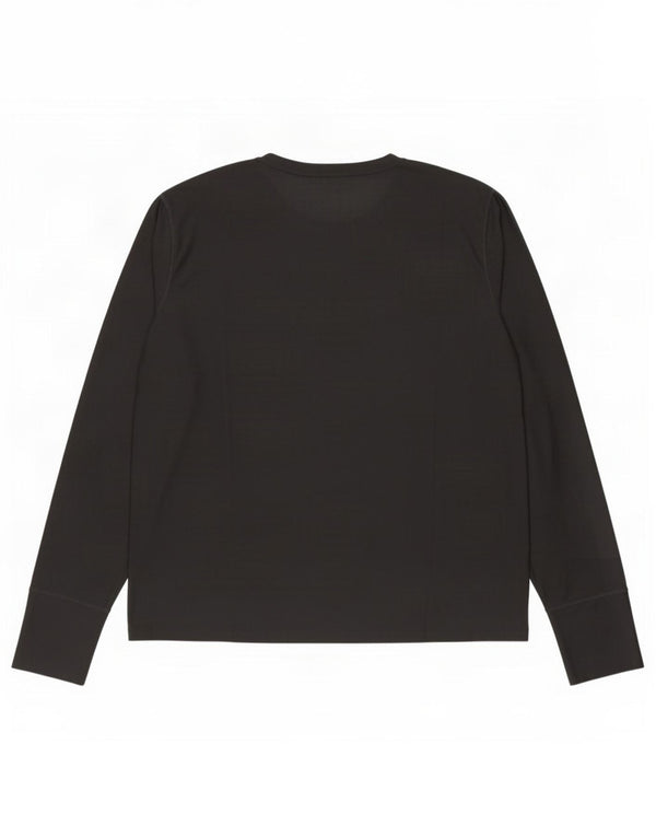 Adidas Mulher Aeroready Top Manga Comprida UK 20/22 XL Preto Poliéster