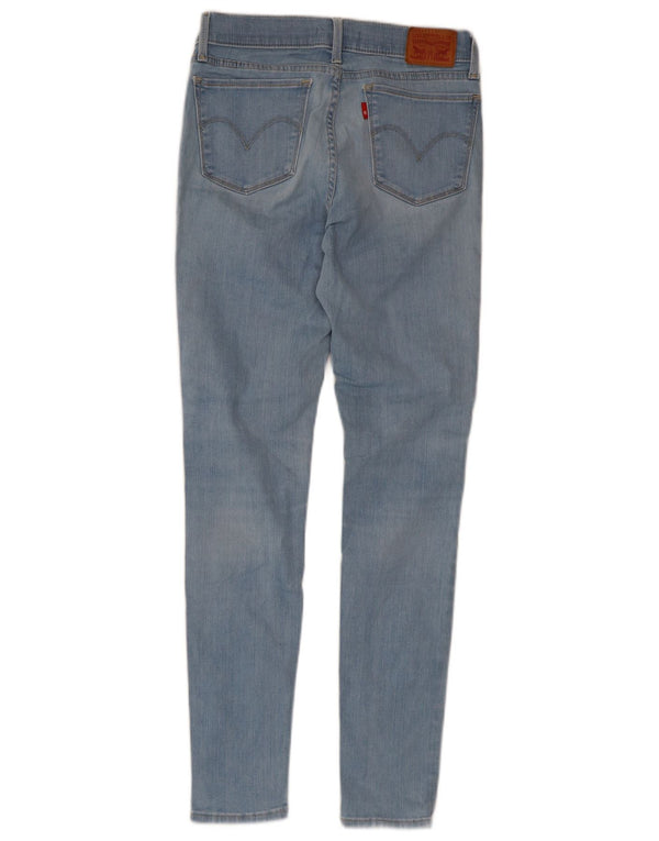 Calça jeans feminina Levi's 710 Distressed Super Skinny W28 L30 Azul Algodão