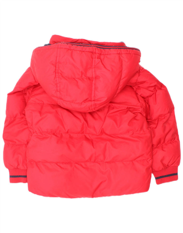 Casaco acolchoado com capuz Timberland Boys 2-3 anos poliéster vermelho