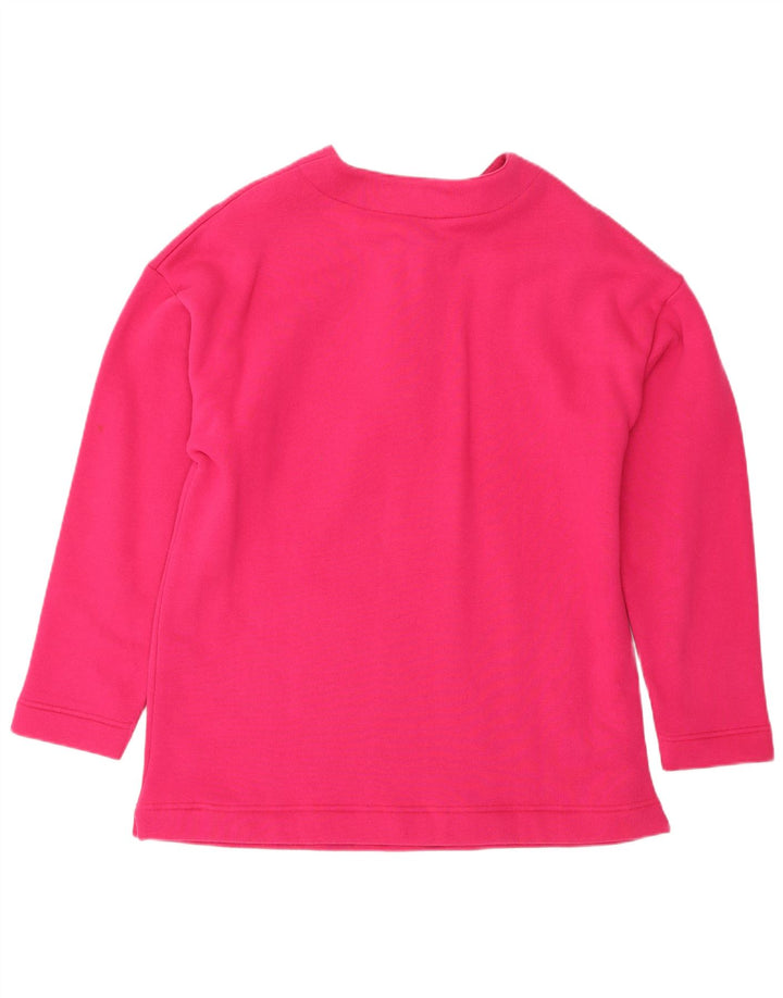 Benetton moletom feminino jumper UK 14 médio rosa
