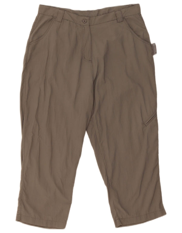 Calça Cargo Capri Feminina Mountain Warehouse Reino Unido 14 Grande W33 L22 Cinza