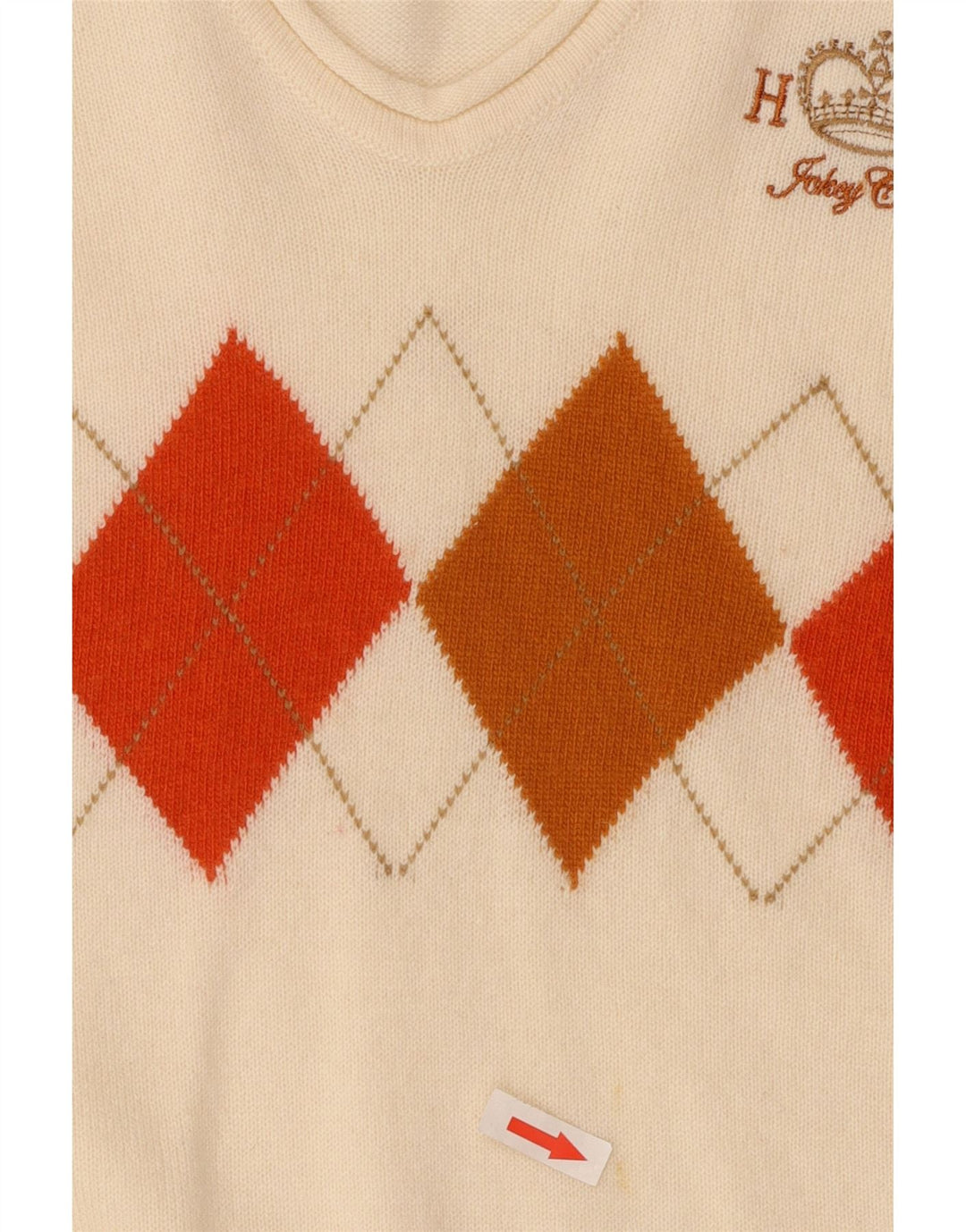 Suéter feminino Henry Cottons com decote em V IT 46 grande off white
