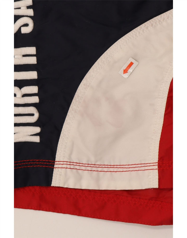 Shorts de natação masculino North Sails gráfico pequeno vermelho colorblock poliamida
