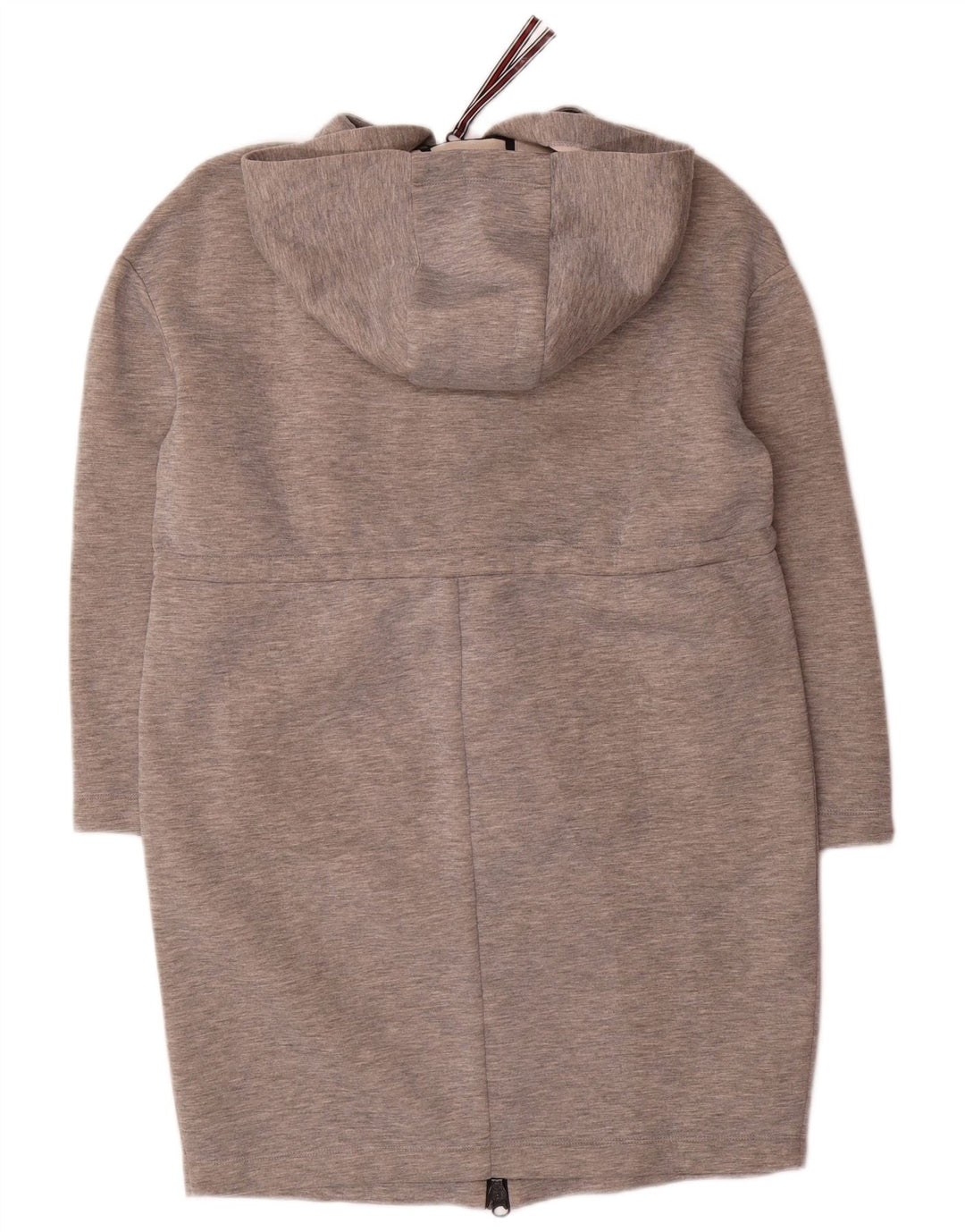 Sobretudo feminino oversized com capuz Max & Co. Reino Unido 10 pequeno cinza manchado modal