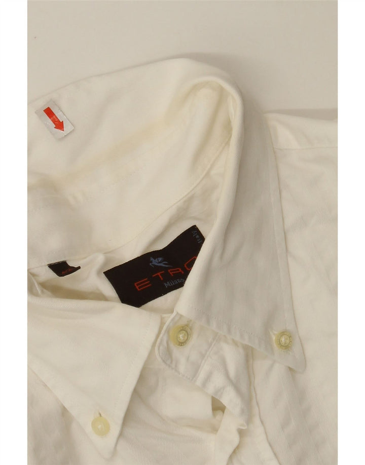Camisa masculina ETRO tamanho 42 grande algodão branco