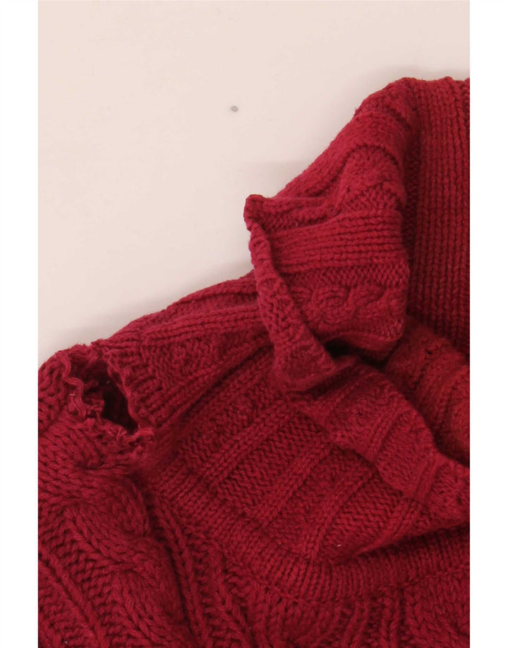 Suéter masculino Eddie Bauer com gola redonda, algodão vermelho grande