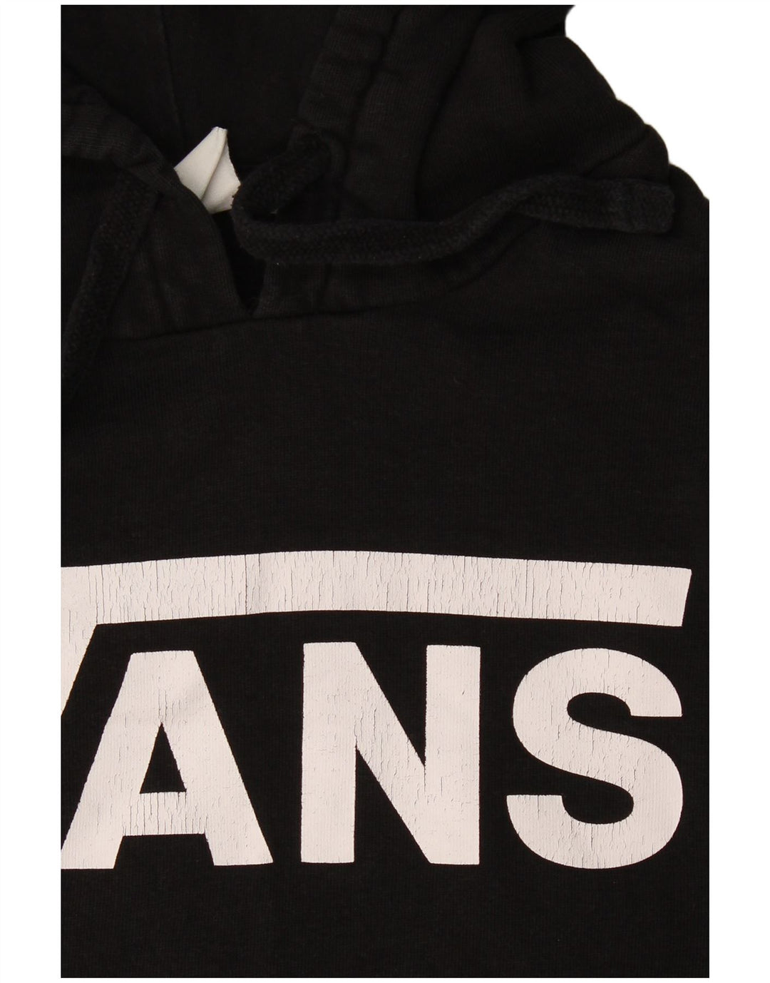 Vans masculino gráfico moletom com capuz pequeno algodão preto