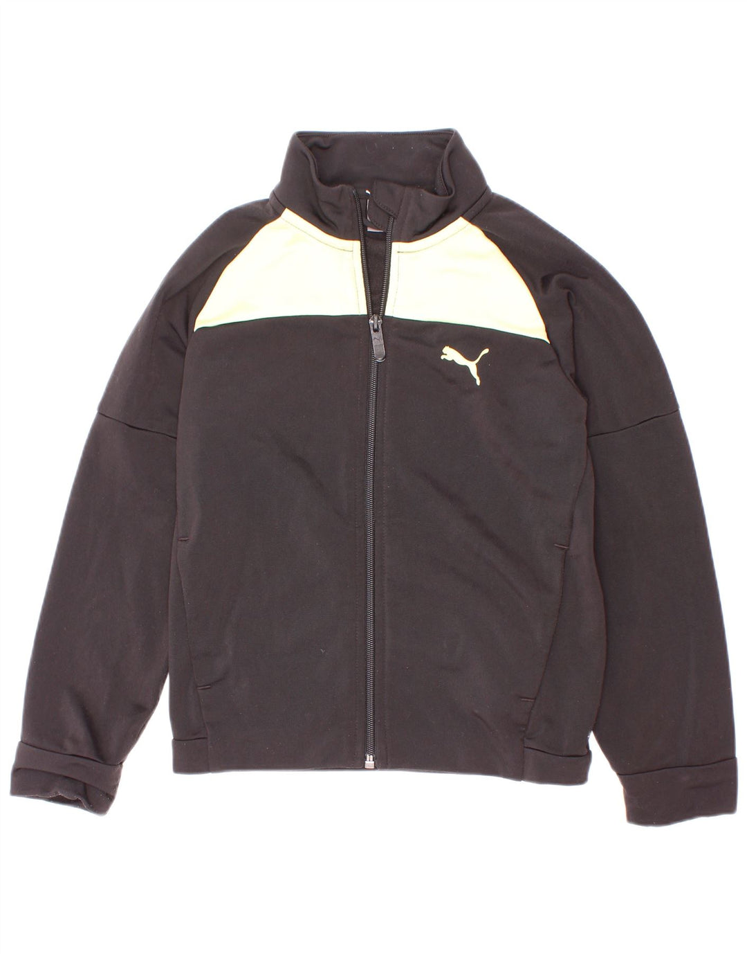 Jaqueta Puma Meninos Treino Top 7-8 Anos Preto Colourblock Poliéster
