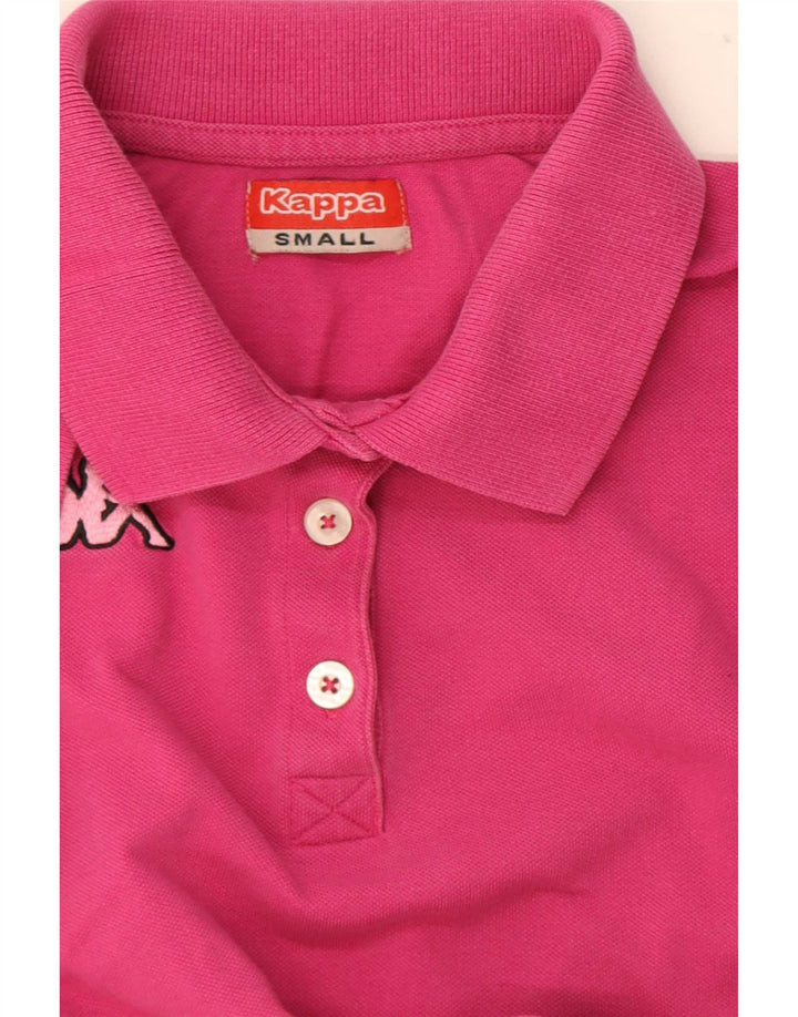 Camisa polo feminina Kappa UK 10 pequena rosa