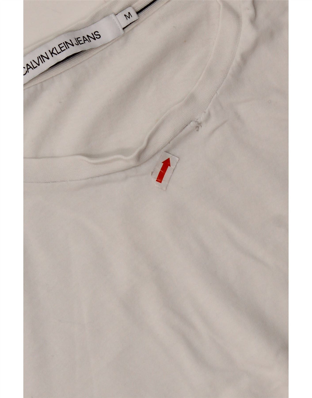 Camiseta feminina CALVIN KLEIN UK 14 médio branco