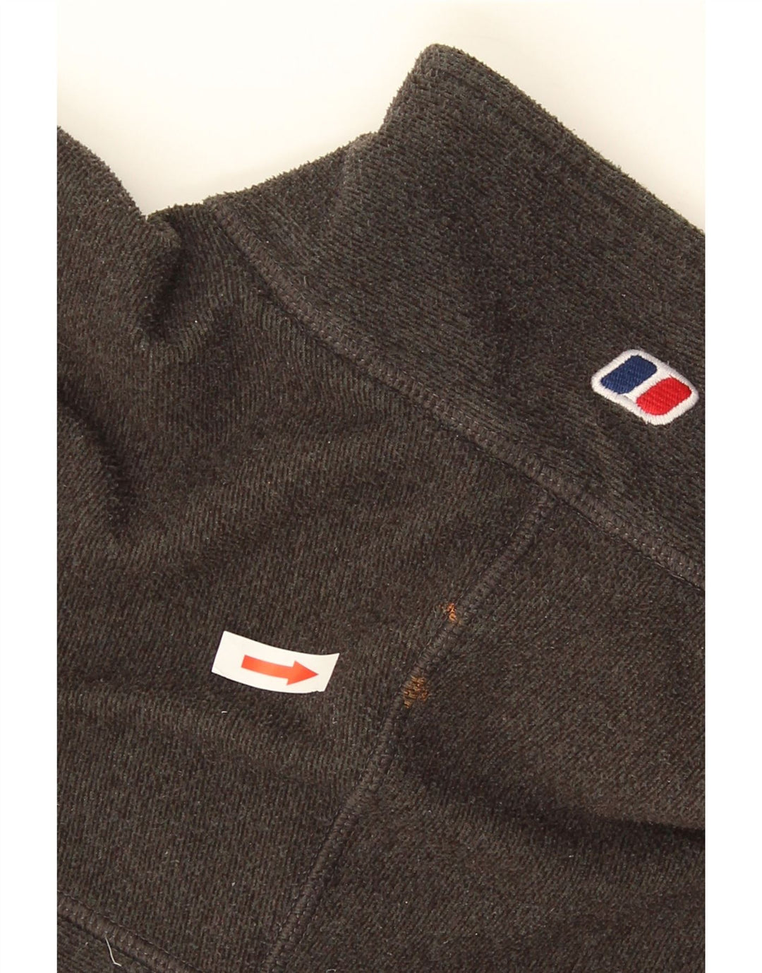 Berghaus Suéter masculino de lã com zíper e gola grande em poliéster manchado verde