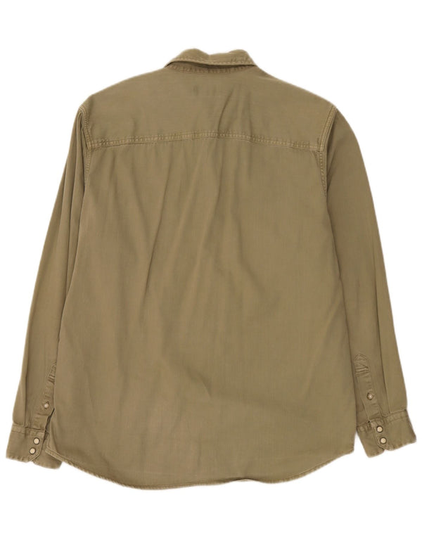 Camisa jeans masculina Jack & Jones XL cáqui