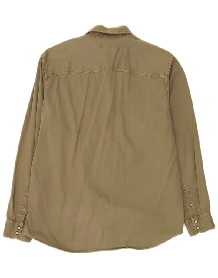 Camisa jeans masculina Jack & Jones XL cáqui