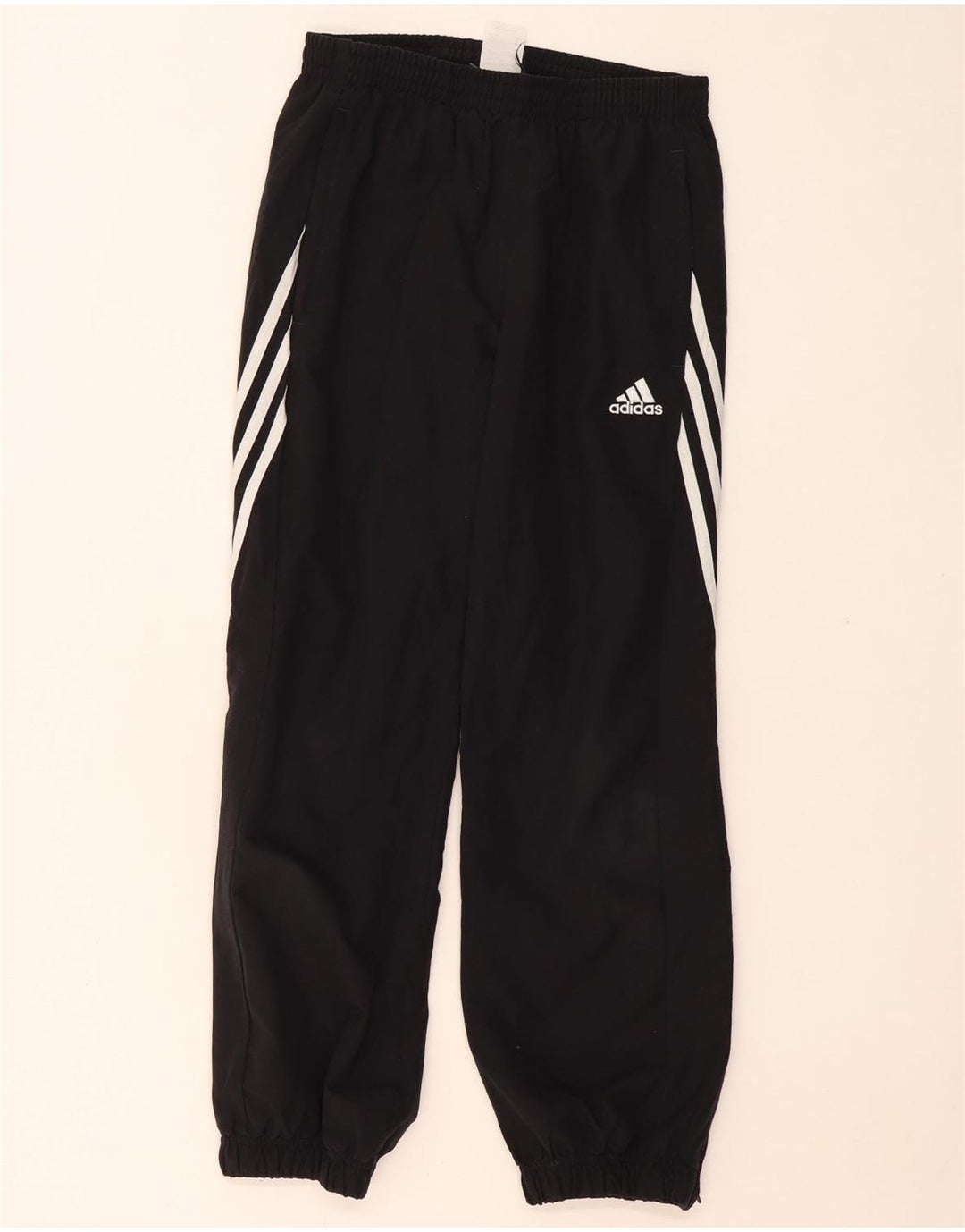 ADIDAS Meninos Calças de treino Joggers 11-12 Anos Grande Poliéster Preto