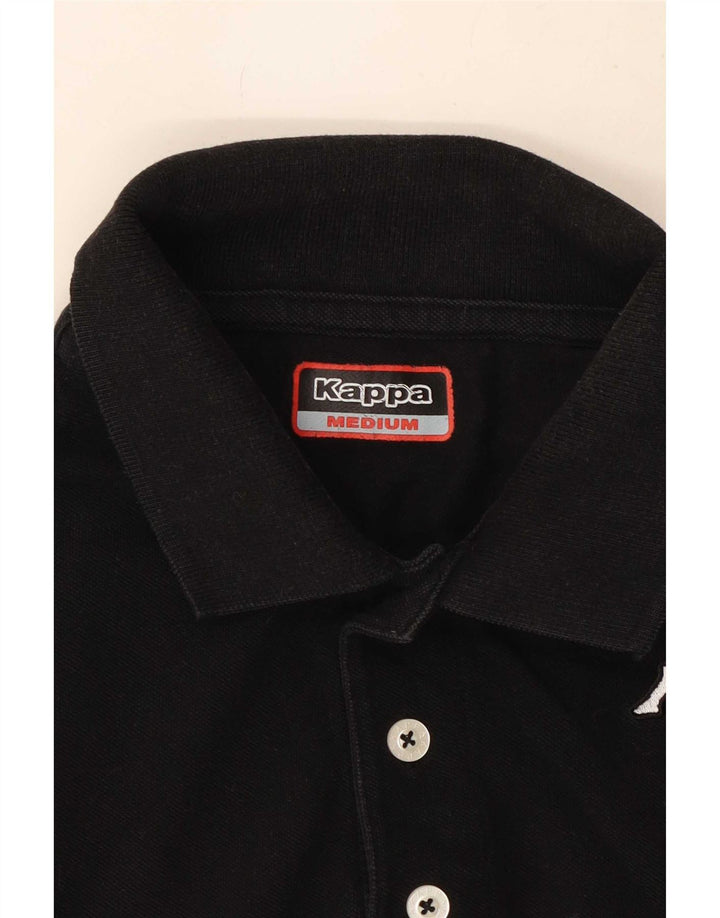 Camisa polo masculina Kappa média preta