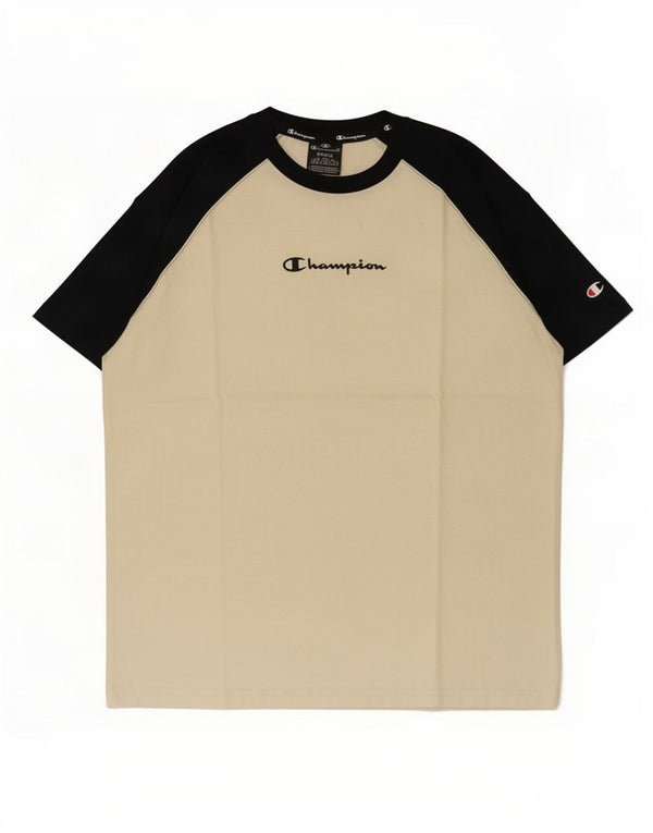 Camiseta masculina com estampa gráfica Champion pequeno algodão colorido off white