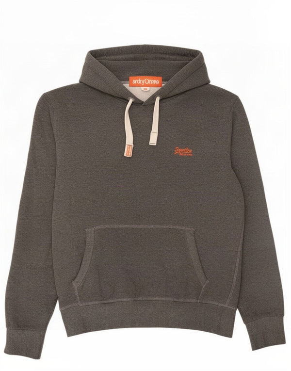 Suéter com capuz masculino Superdry 2XL algodão cinza