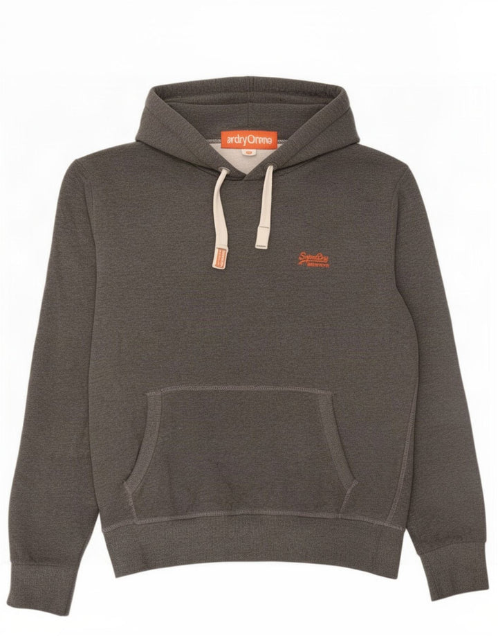 Suéter com capuz masculino Superdry 2XL algodão cinza
