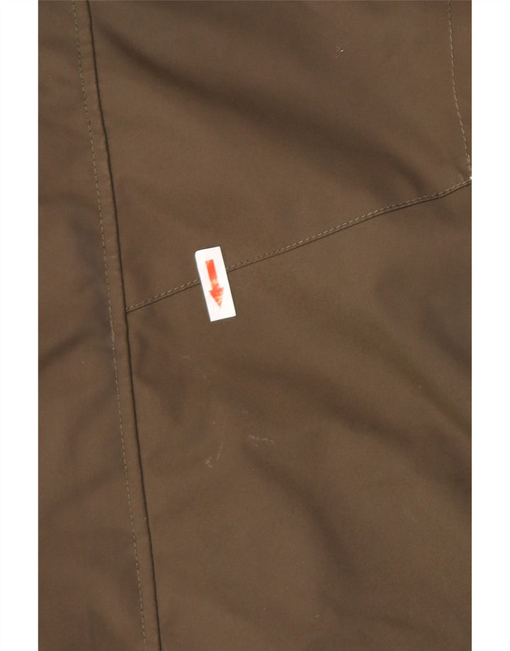 Jaqueta corta-vento feminina O'Neill com capuz Reino Unido 14 grande poliéster cáqui