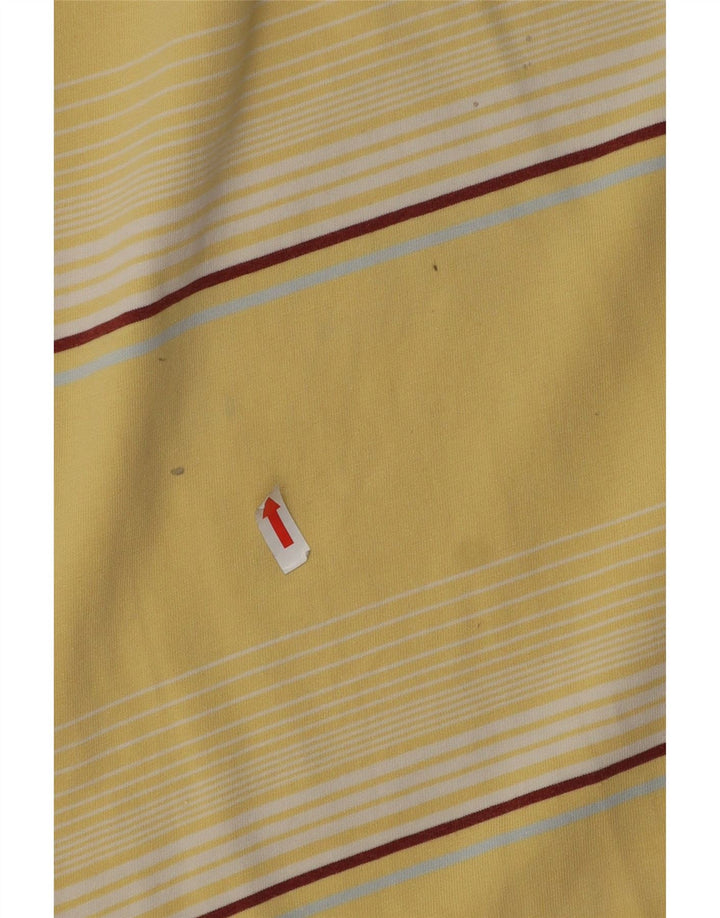 Camisa pólo gráfica masculina Levi's pequena listrada amarela