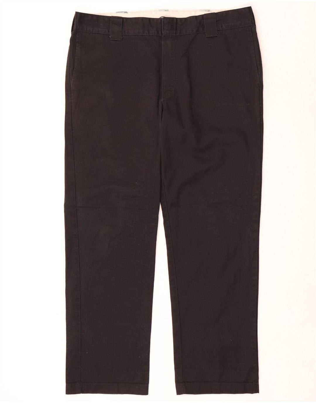 Calças Chino Masculinas Dickies Slim Straight W38 L32 Poliéster Preto