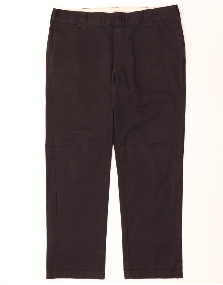 Calças Chino Masculinas Dickies Slim Straight W38 L32 Poliéster Preto