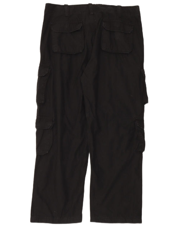 Calça cargo reta masculina Excedente Tex 2XL W42 L32 algodão preto