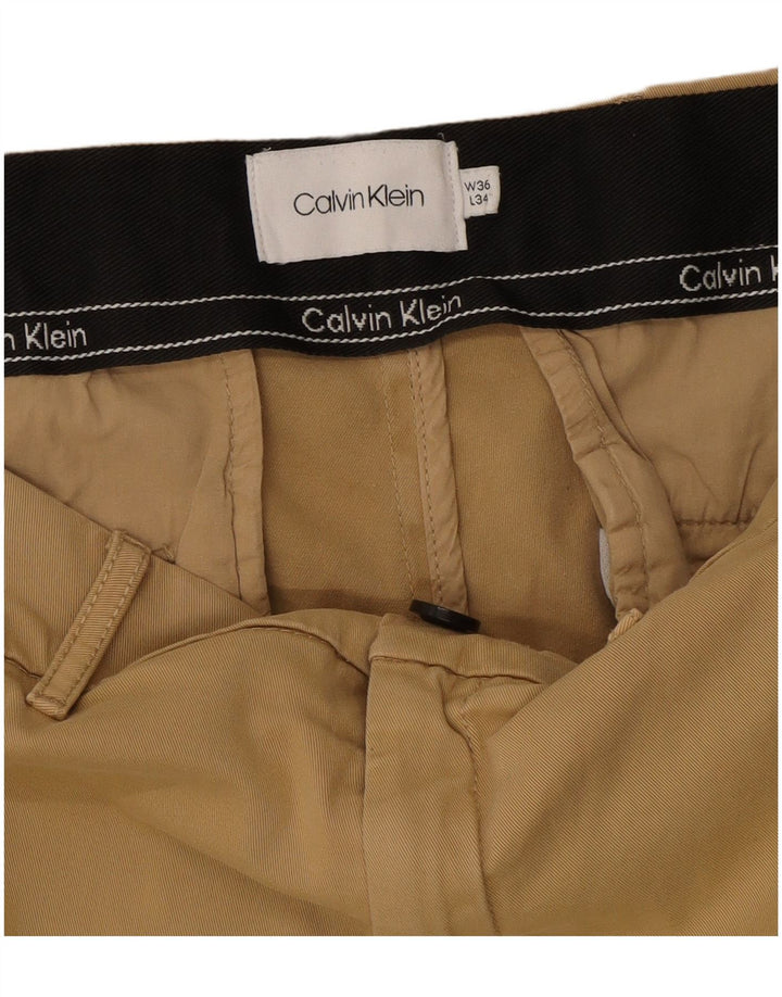 Calça Chino Slim Masculina Calvin Klein W36 L34 Bege