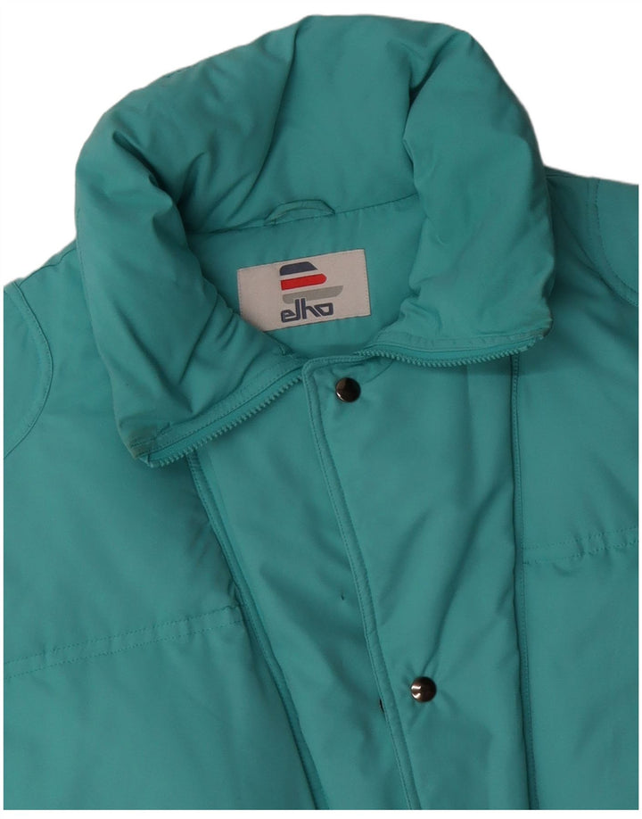 Jaqueta acolchoada masculina grande Elho IT 50 grande poliéster turquesa