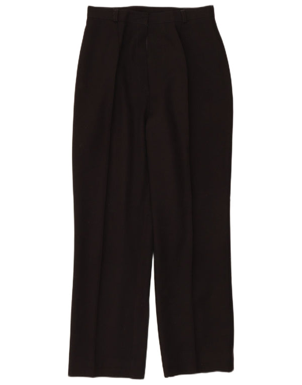 Calça feminina casual de cintura alta St. Bernard UK 10 pequena W26 L26 preta