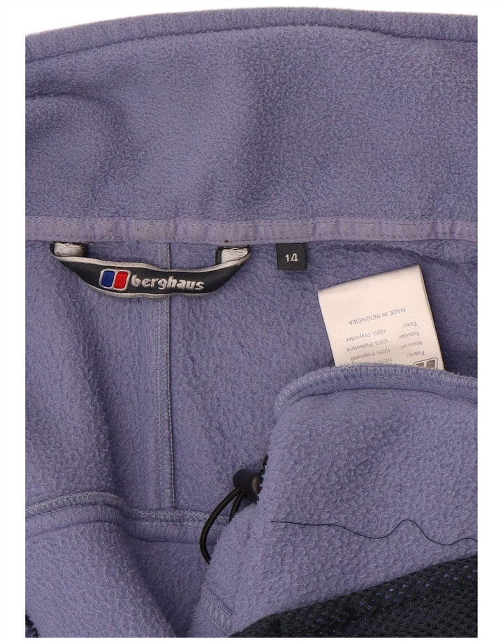 Jaqueta de lã feminina Berghaus UK 14 grande poliéster roxo