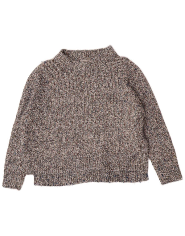 Suéter feminino Cos com gola tartaruga e ajuste relaxado Reino Unido 6 XS cinza manchado