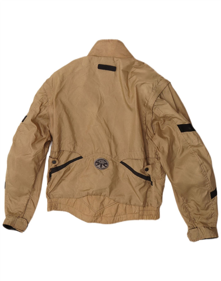 Jaqueta masculina Spidi Racer UK 38 poliamida colorblock bege médio