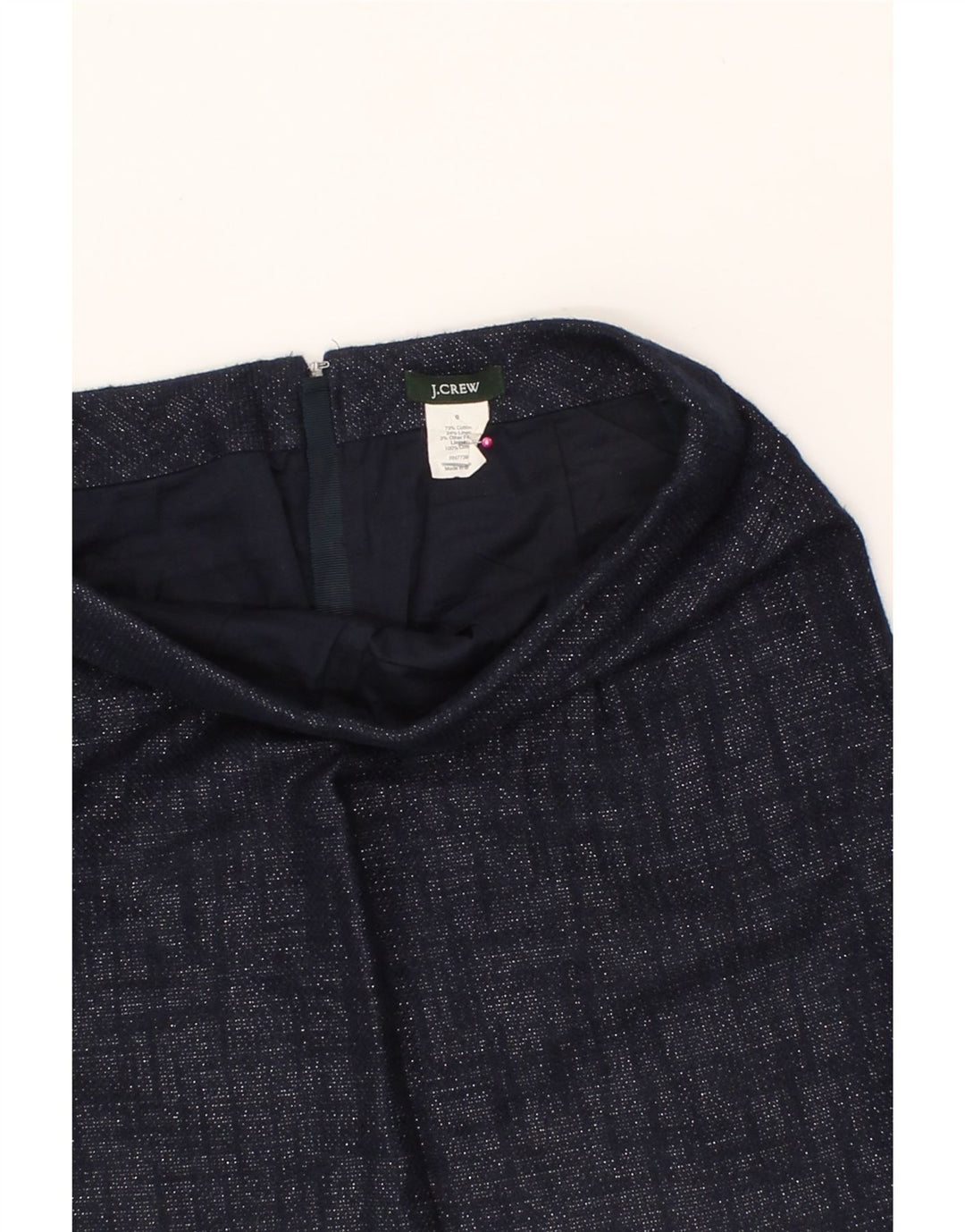 J. CREW Womens Mini Skirt US 0 XS W30  Navy Blue Cotton Vintage J. Crew and Second-Hand J. Crew from Messina Hembry 