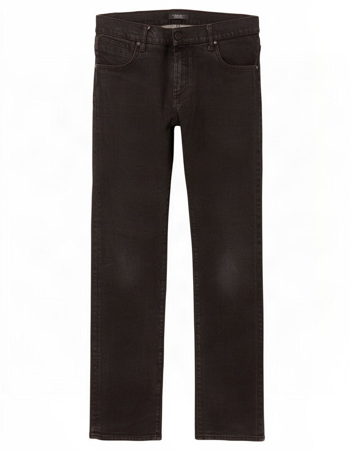 Zara Mens Straight Jeans EU 40 Médio W31 L33 Preto