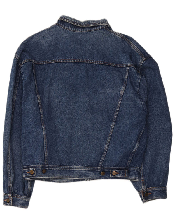 Jaqueta jeans masculina vintage IT 52 XL algodão azul