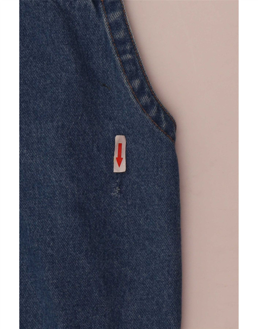 Marcel Clair Mens Denim Gilet UK 40 Grande Algodão Azul