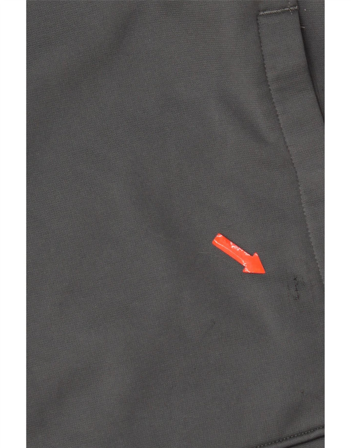 Suéter masculino Under Armour com zíper e pescoço em poliéster cinza grande