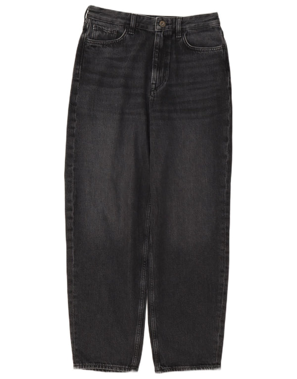Calça jeans feminina cintura alta cônica Cos W26 L27 algodão cinza