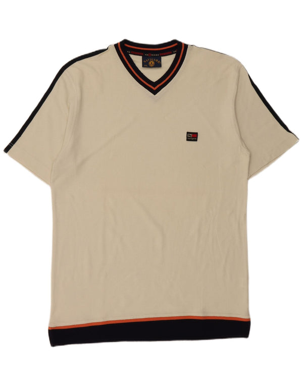 Camiseta masculina Navigare Top 2XL algodão branco