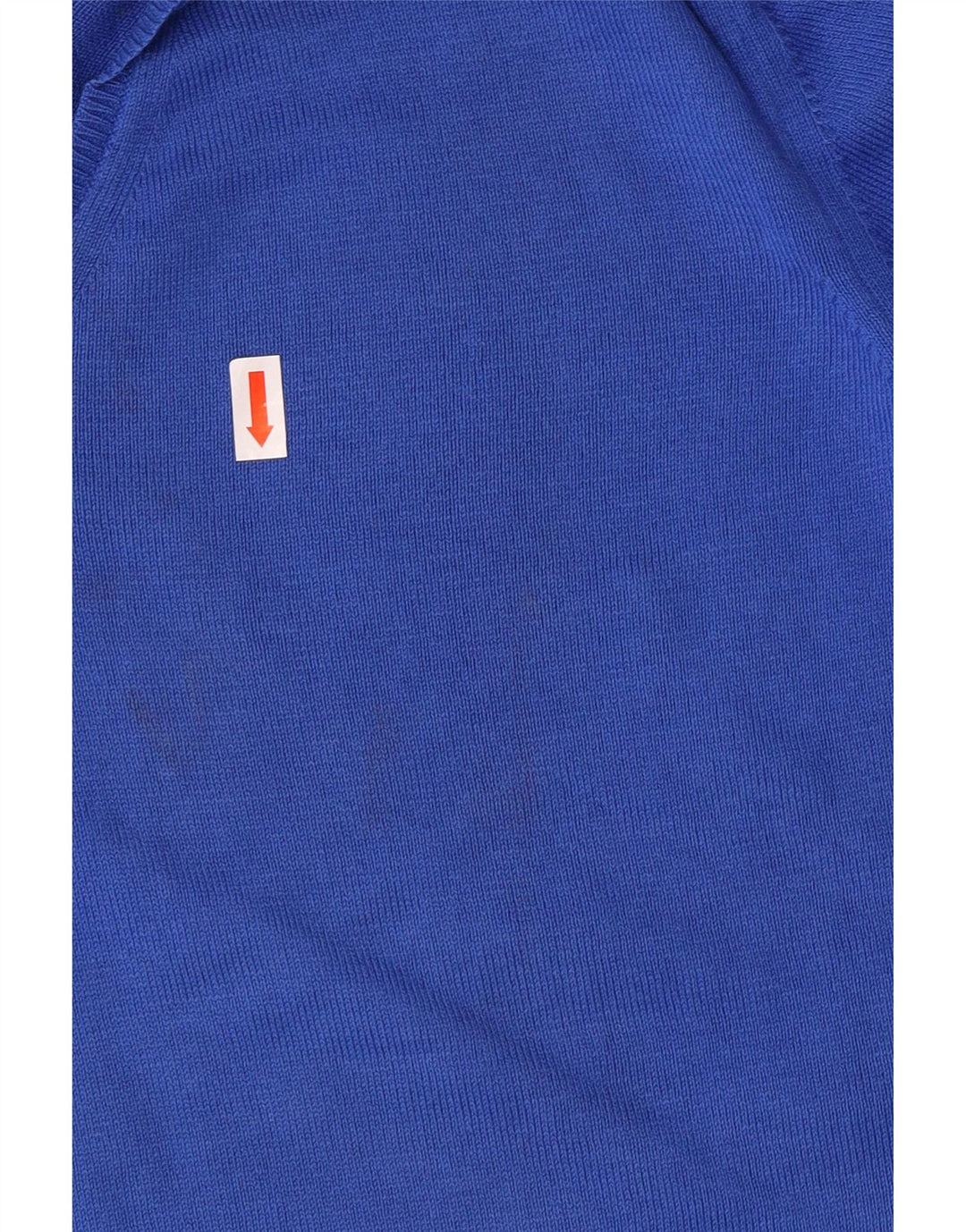 Zara Suéter masculino com gola V e algodão azul médio