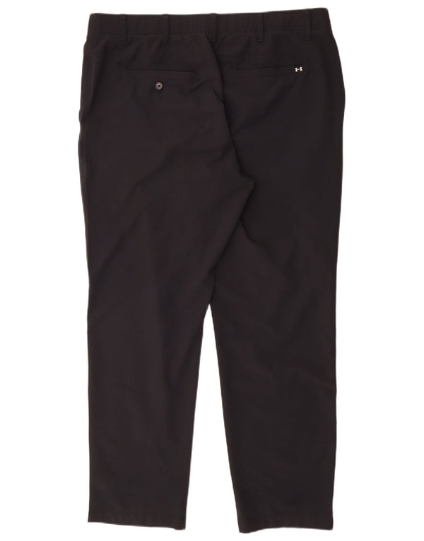 Under Armour Mens Straight Chino Calças W40 L30 Poliéster Preto
