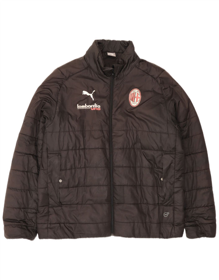 Jaqueta Puma Masculina AC Milan Acolchoada UK 42 XL Preta