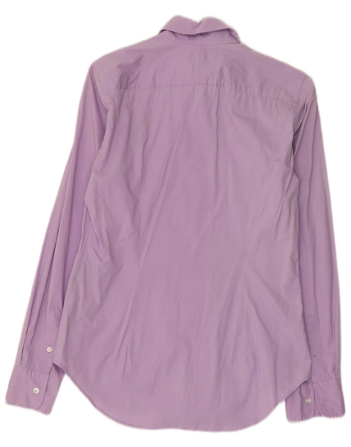 Camisa feminina Ralph Lauren EUA 6 algodão roxo médio