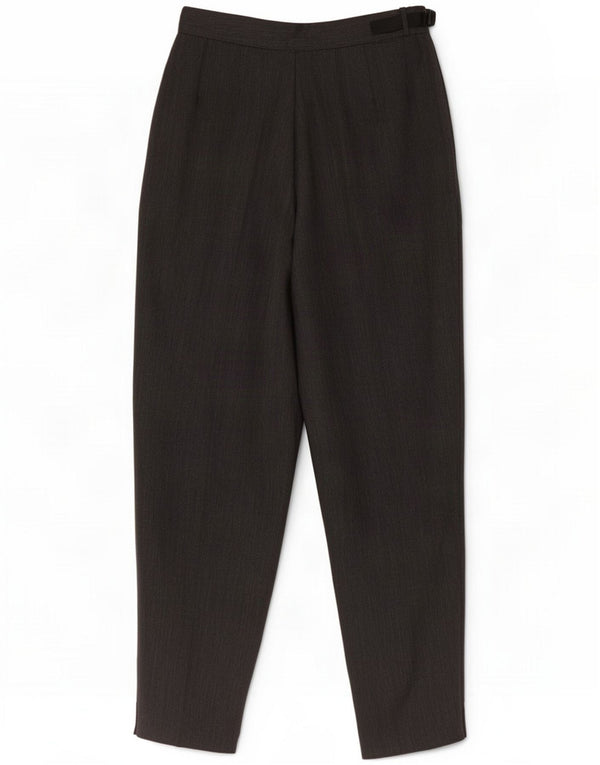 Calça casual feminina vintage IT 42 médio W28 L27 lã cinza