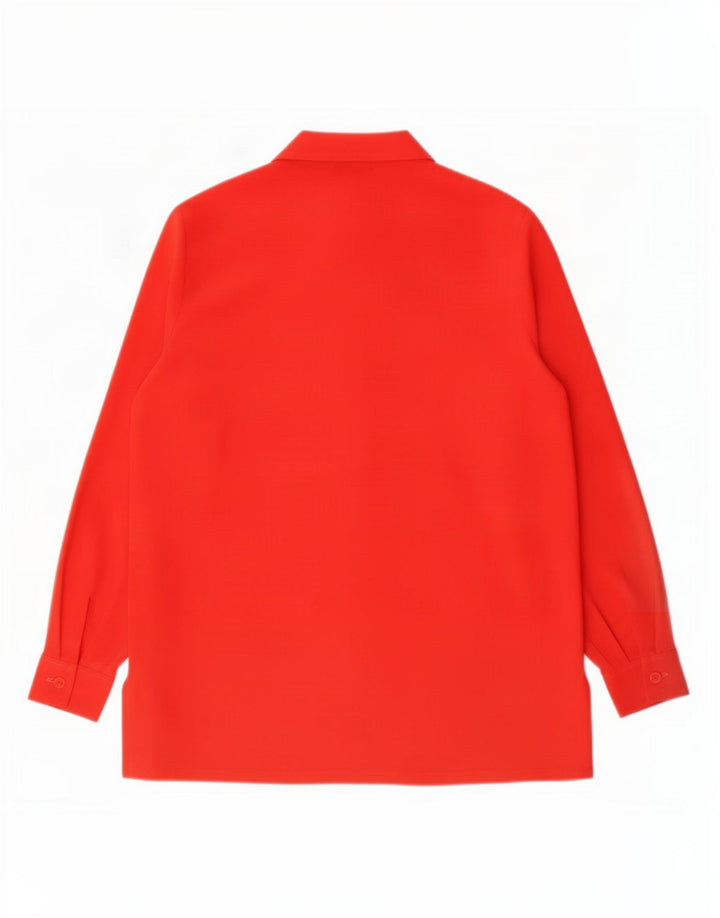 Blusa feminina Marks & Spencer St. Michael, Reino Unido, 16, grande, vermelha, poliéster