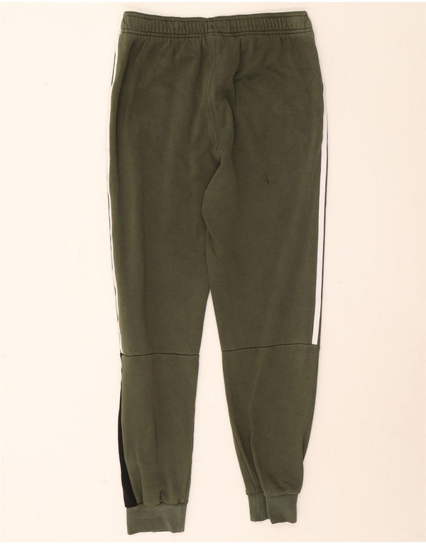 Adidas meninos calças de treino joggers 13-14 anos cáqui colorblock