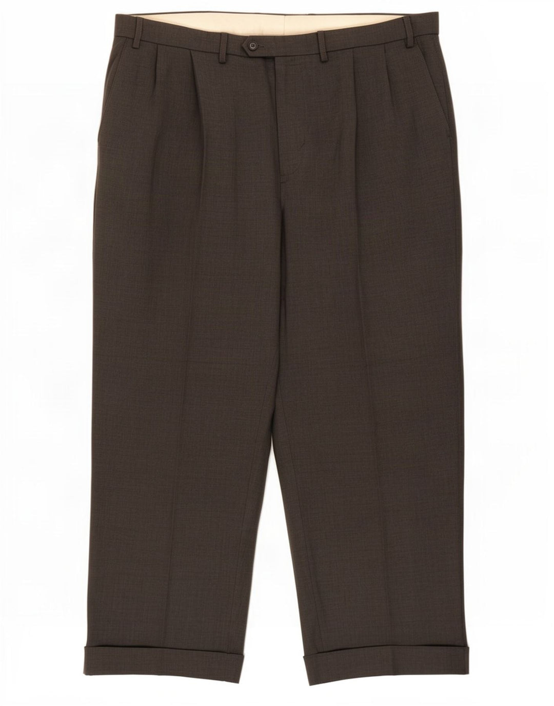 Calça casual masculina Marks & Spencer com pegged W40 L29 poliéster cinza