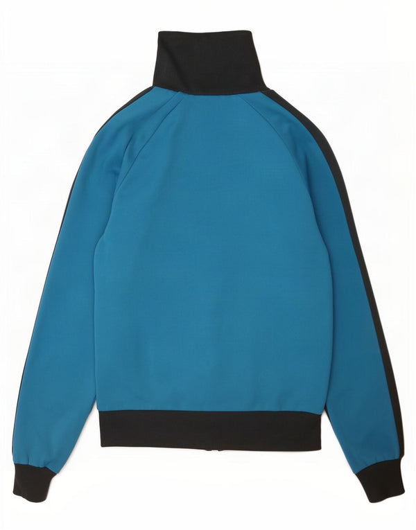 Puma Mens Graphic Tracksuit Top Jacket Pequeno Azul Colorblock Poliéster